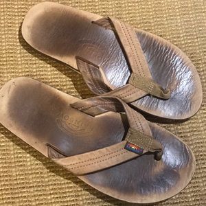 lightly worn rainbow flipflops